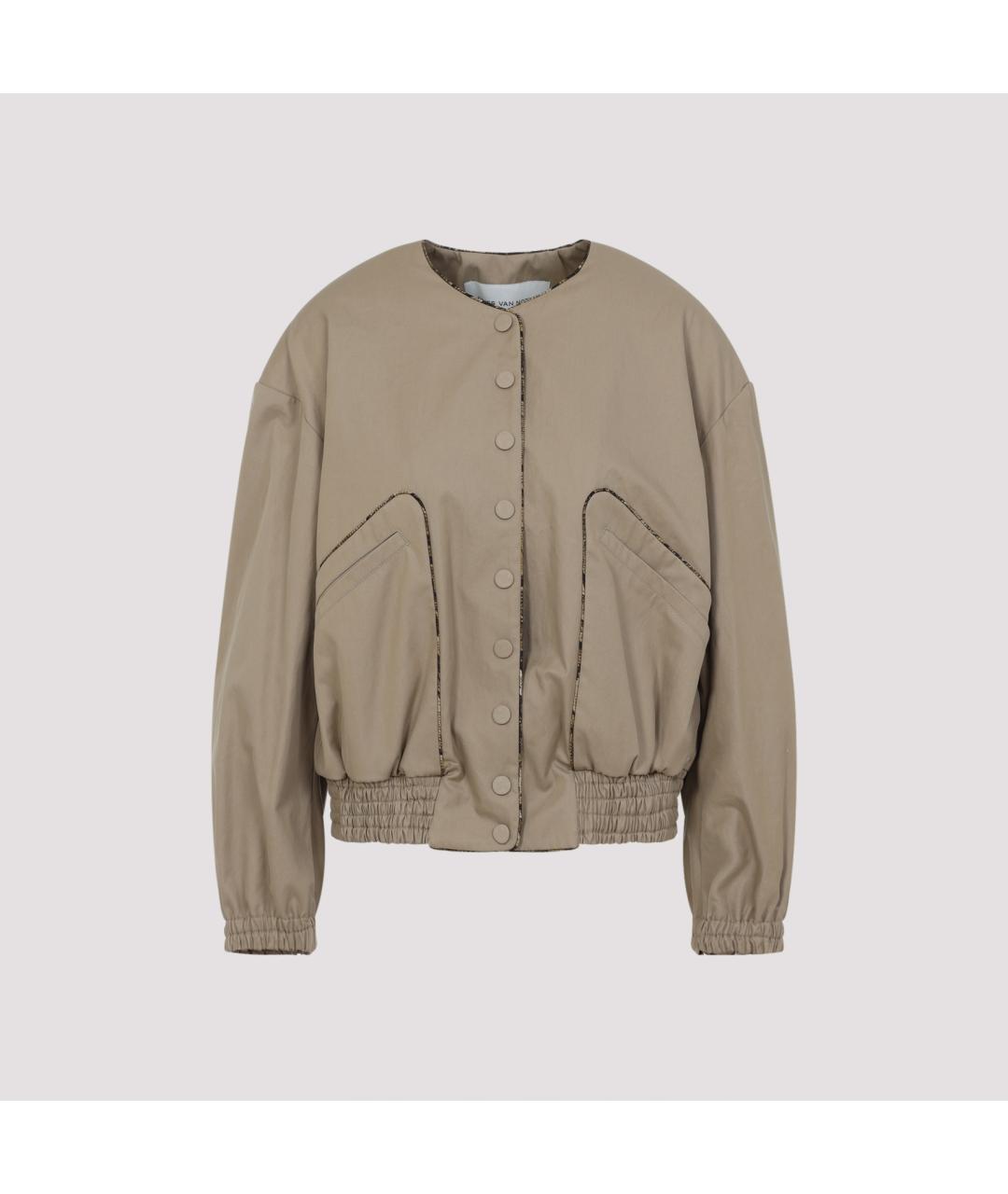 DRIES VAN NOTEN Бежевая хлопковая куртка, фото 2