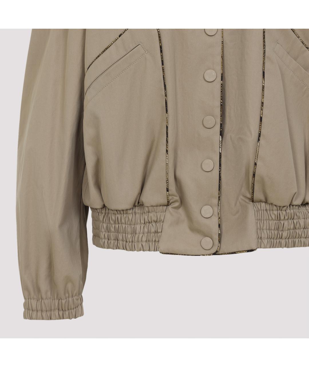 DRIES VAN NOTEN Бежевая хлопковая куртка, фото 4