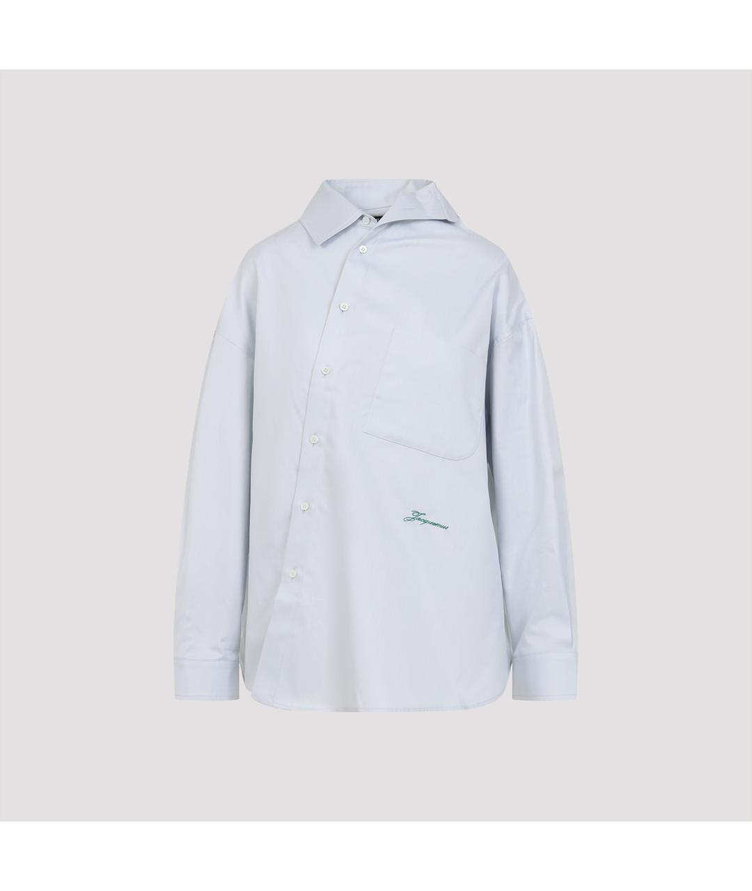 JACQUEMUS Серая хлопковая рубашка, фото 2