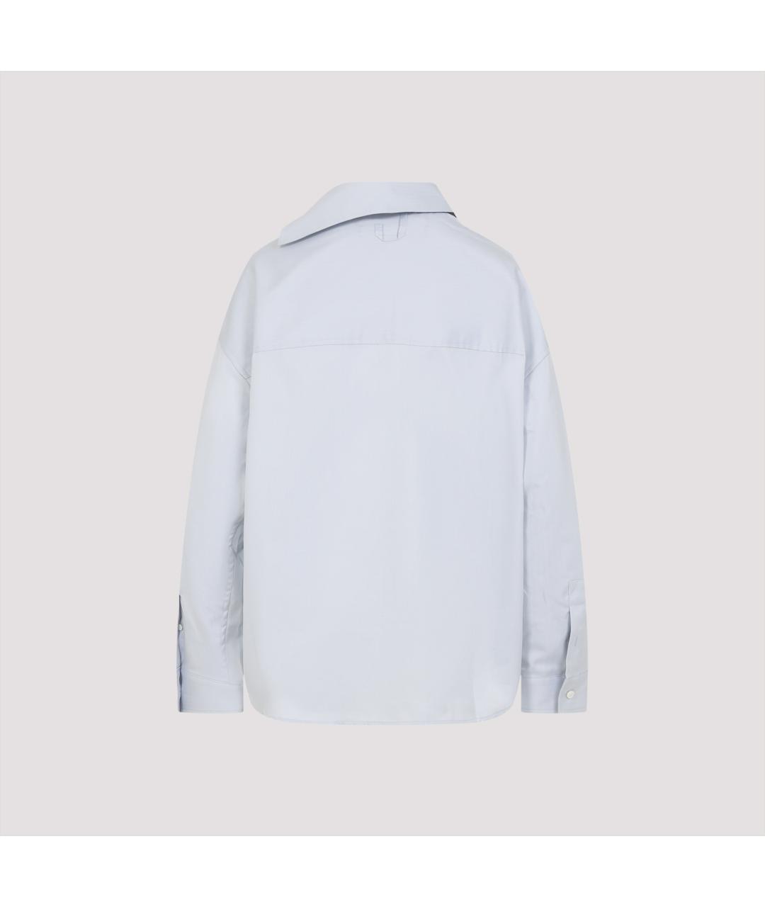 JACQUEMUS Серая хлопковая рубашка, фото 3