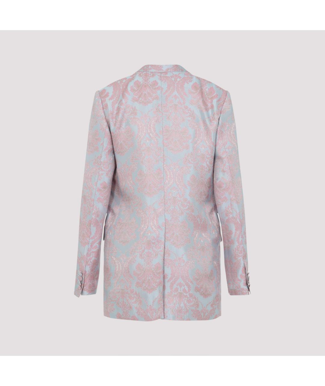 DRIES VAN NOTEN Розовый вискозный жакет/пиджак, фото 3