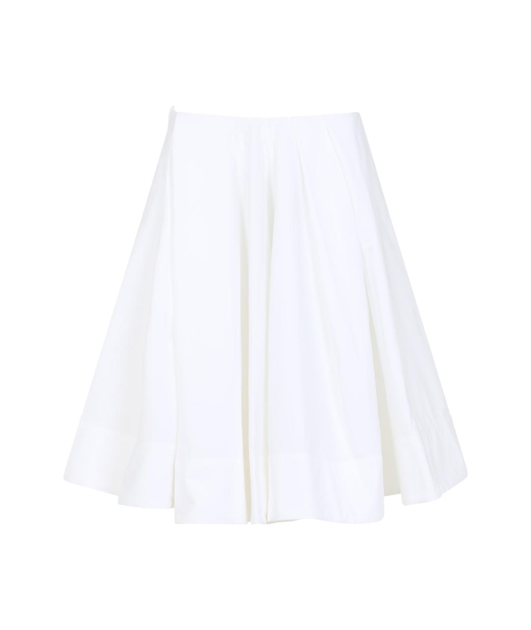JACQUEMUS Белая хлопковая юбка мини, фото 1