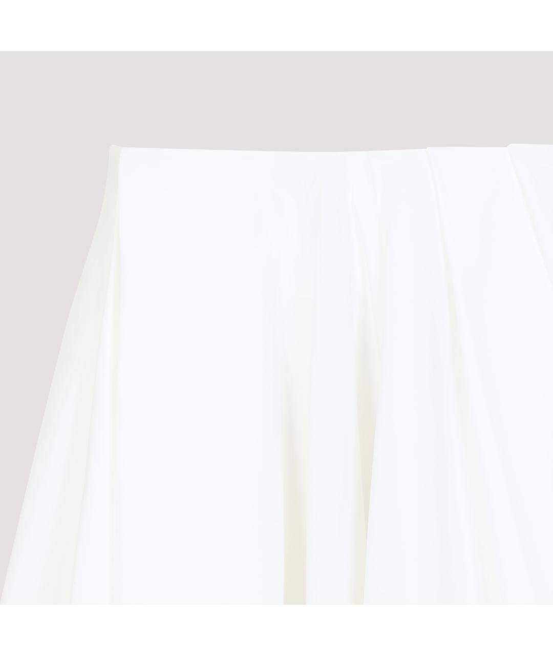JACQUEMUS Белая хлопковая юбка мини, фото 4