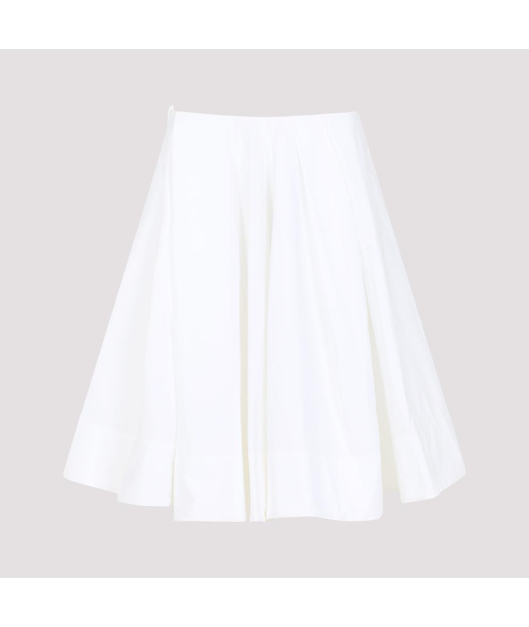 JACQUEMUS Белая хлопковая юбка мини, фото 2