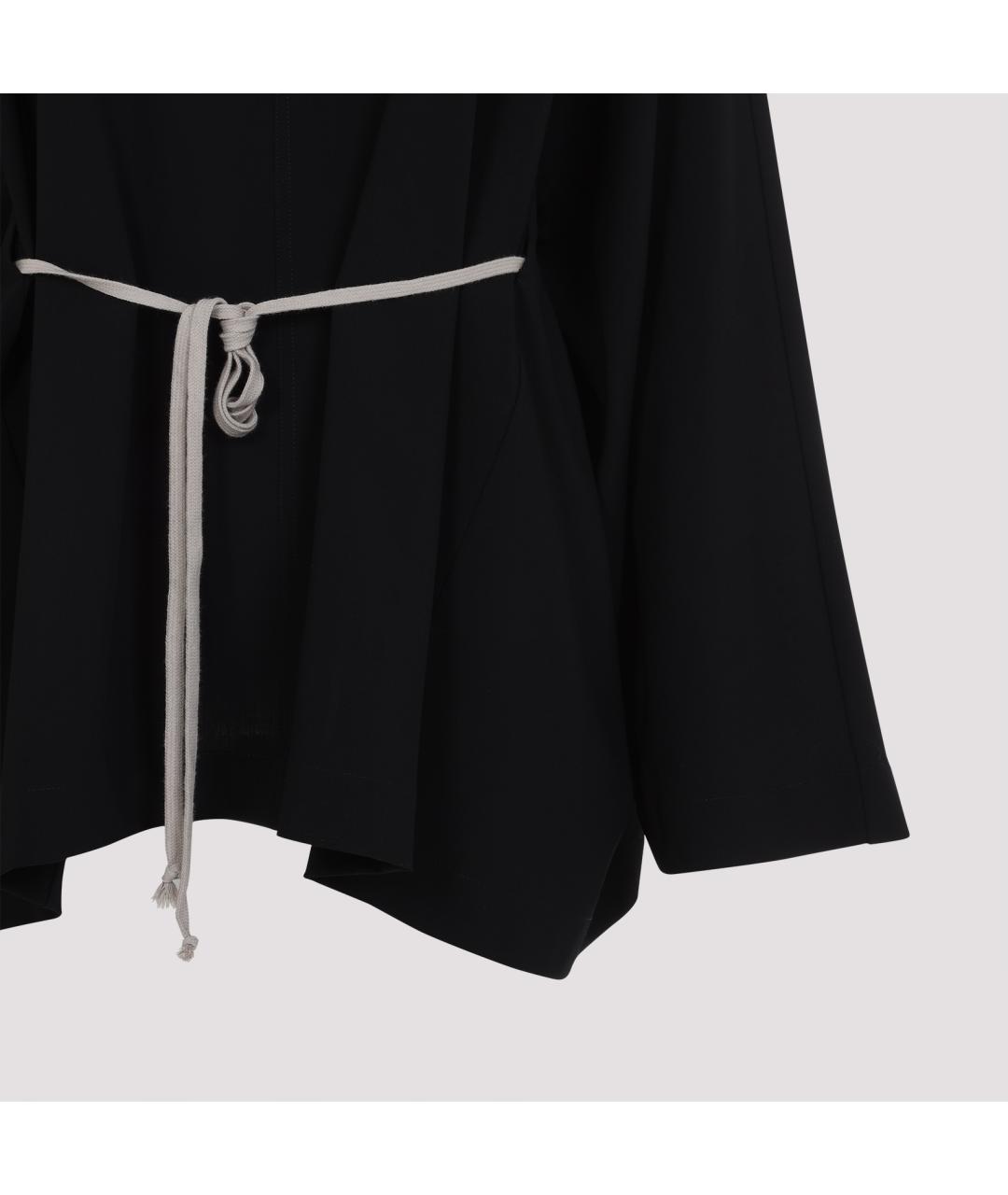 RICK OWENS Черное шерстяное повседневное платье, фото 5