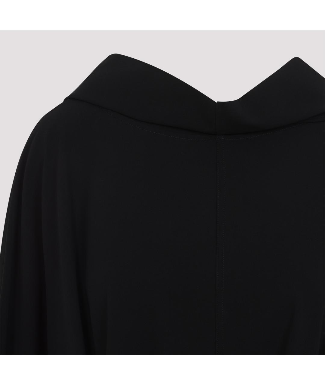 RICK OWENS Черное шерстяное повседневное платье, фото 4