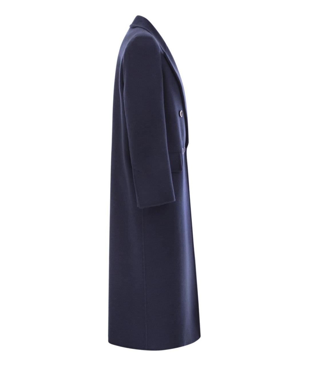 MAX MARA Синее шерстяное пальто, фото 3