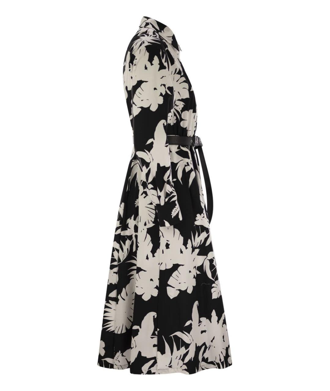 MAX MARA Черное хлопковое повседневное платье, фото 3