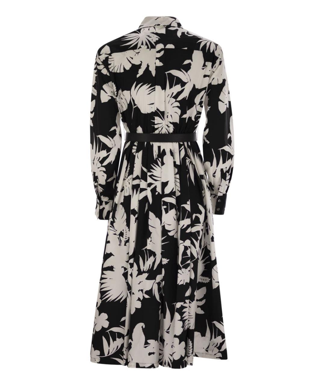 MAX MARA Черное хлопковое повседневное платье, фото 2