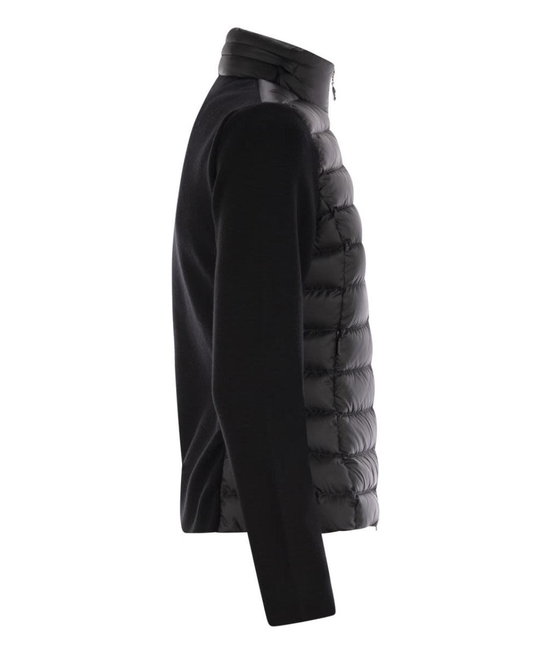 MONCLER Черная полиэстеровая куртка, фото 3