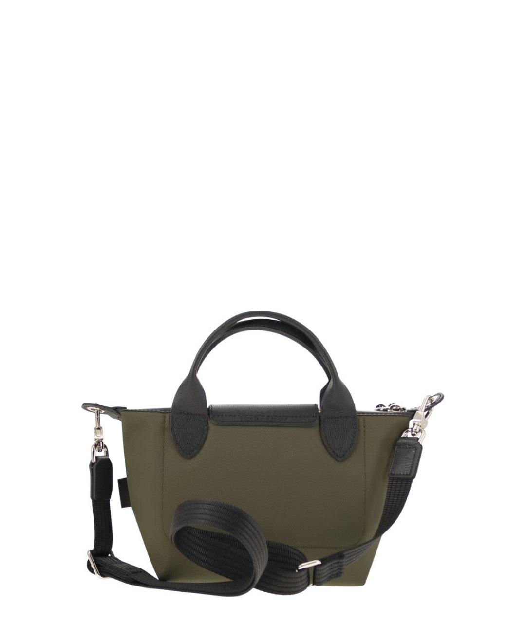 LONGCHAMP Хаки тканевая сумка тоут, фото 2