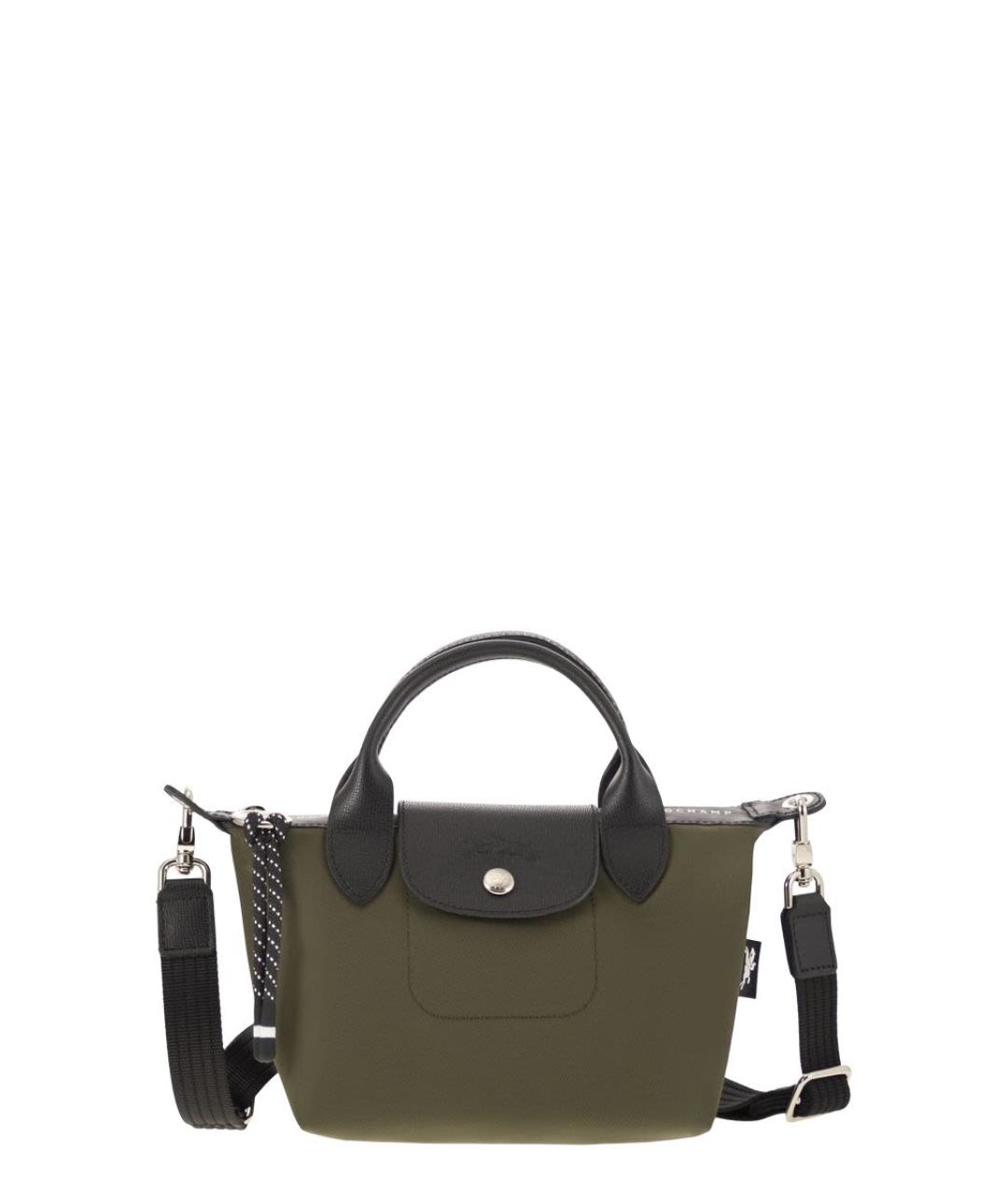 LONGCHAMP Хаки тканевая сумка тоут, фото 1