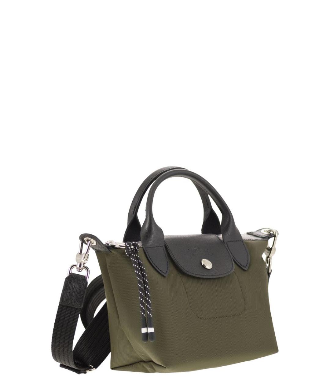 LONGCHAMP Хаки тканевая сумка тоут, фото 4