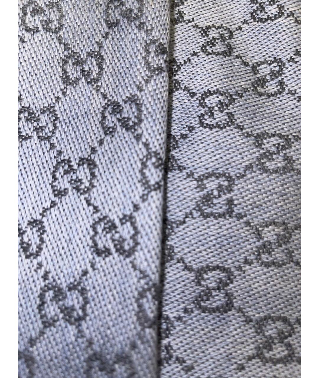 GUCCI Голубой шерстяной шарф, фото 2