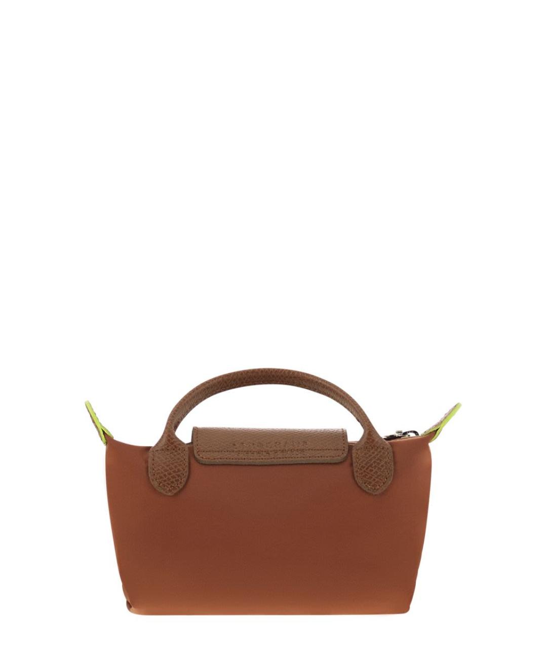 LONGCHAMP Коричневая тканевая сумка тоут, фото 2