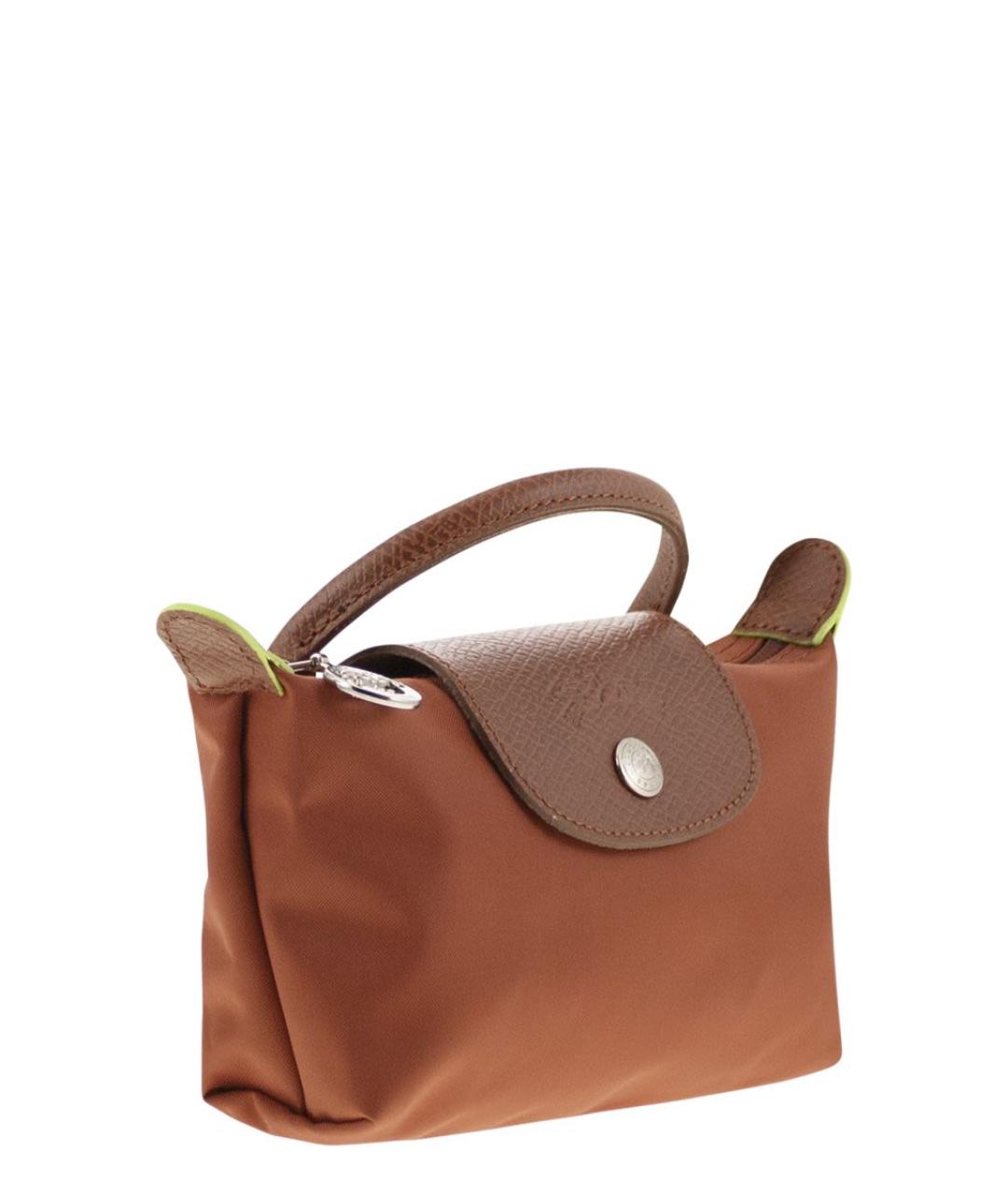 LONGCHAMP Коричневая тканевая сумка тоут, фото 4