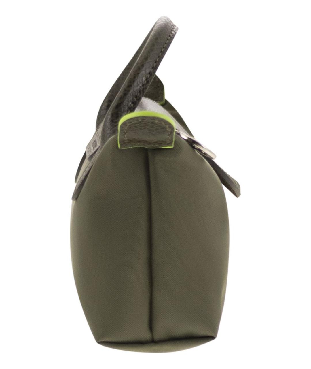 LONGCHAMP Зеленая тканевая сумка тоут, фото 3