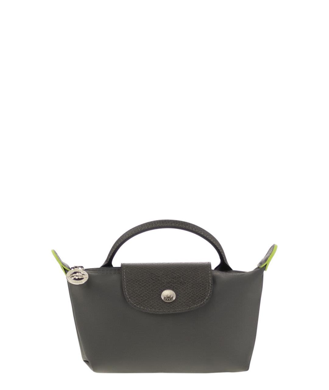 LONGCHAMP Антрацитовая тканевая сумка тоут, фото 1
