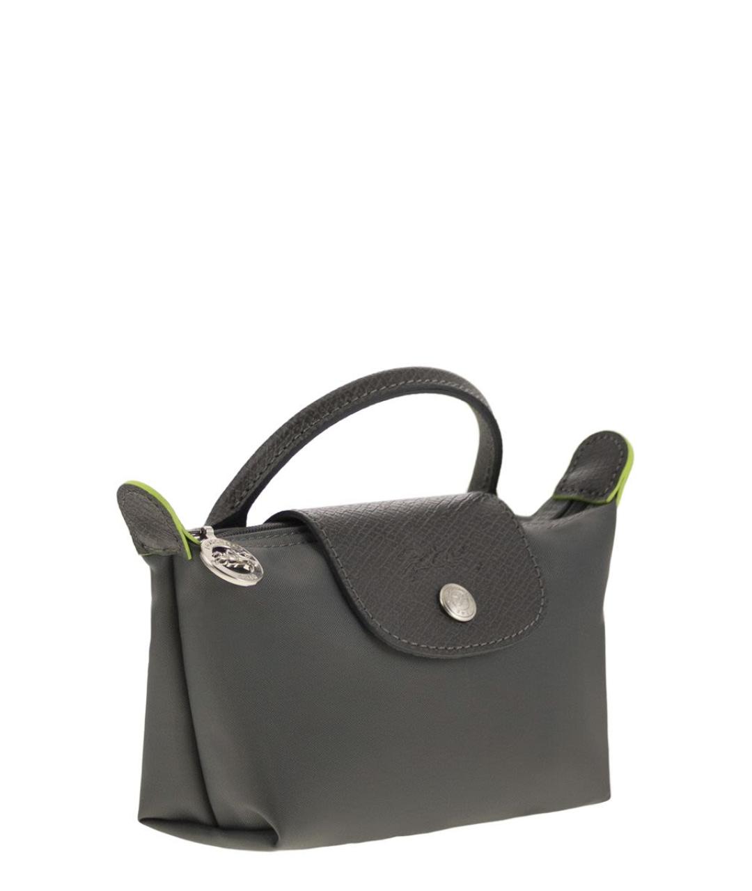 LONGCHAMP Антрацитовая тканевая сумка тоут, фото 4