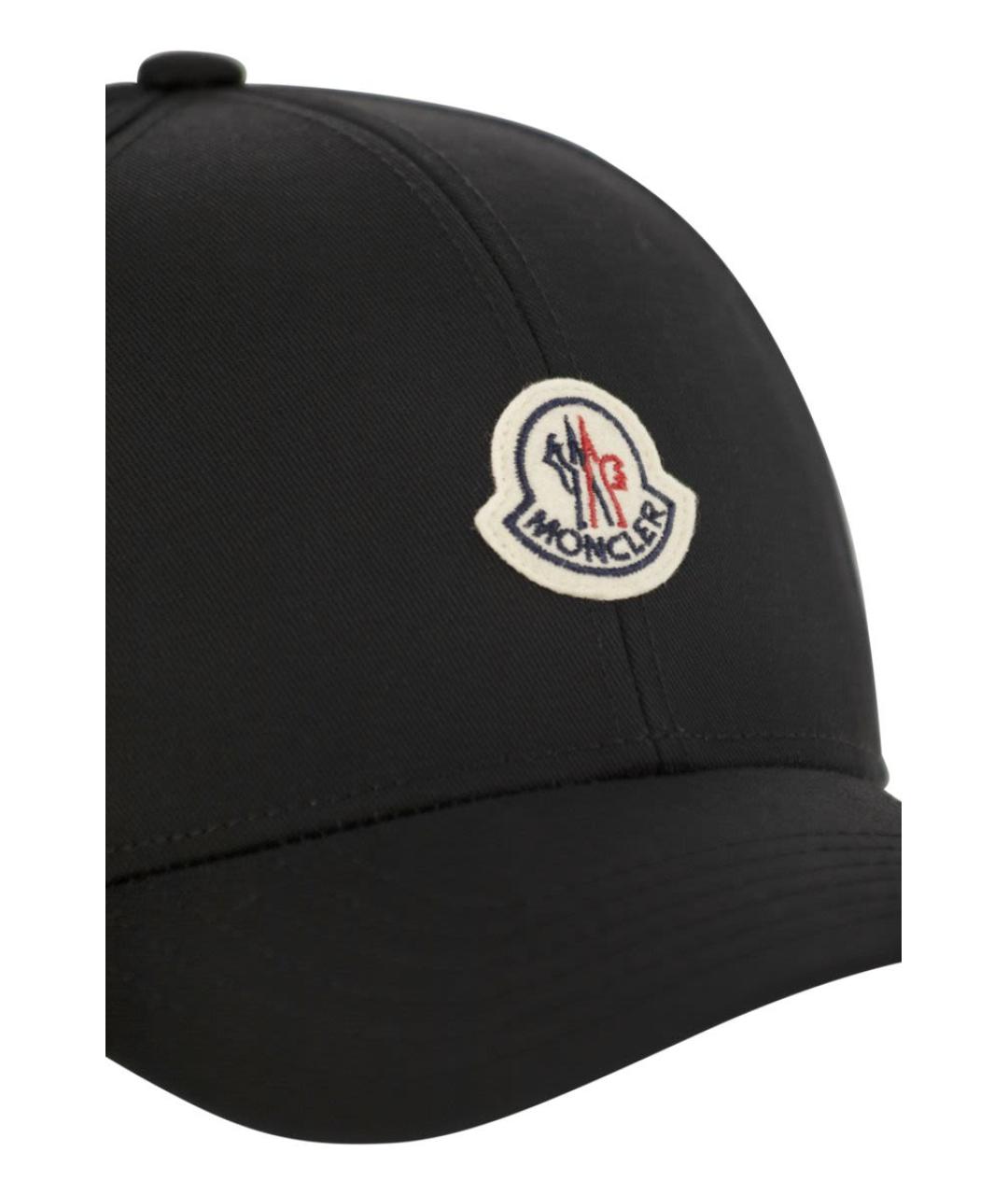 MONCLER Черная хлопковая кепка/бейсболка, фото 4