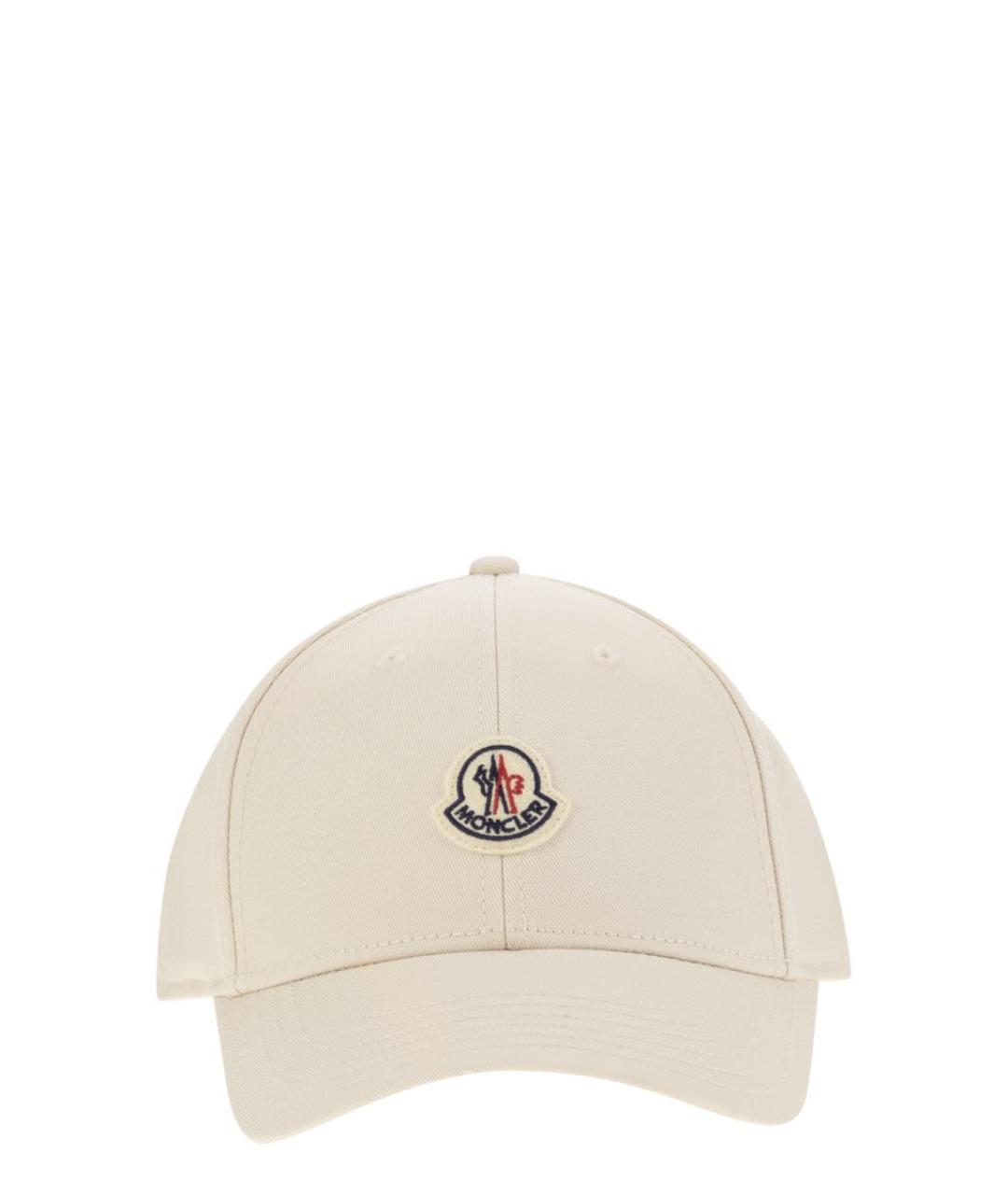 MONCLER Бежевая хлопковая кепка, фото 1