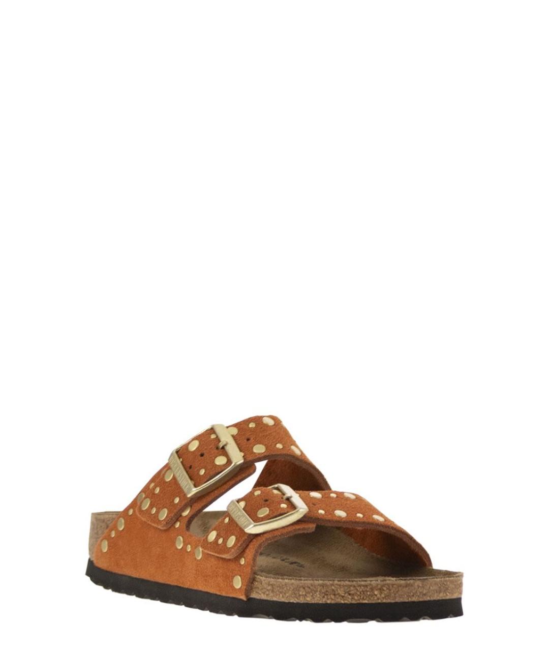 BIRKENSTOCK Коричневые замшевые сандалии, фото 2
