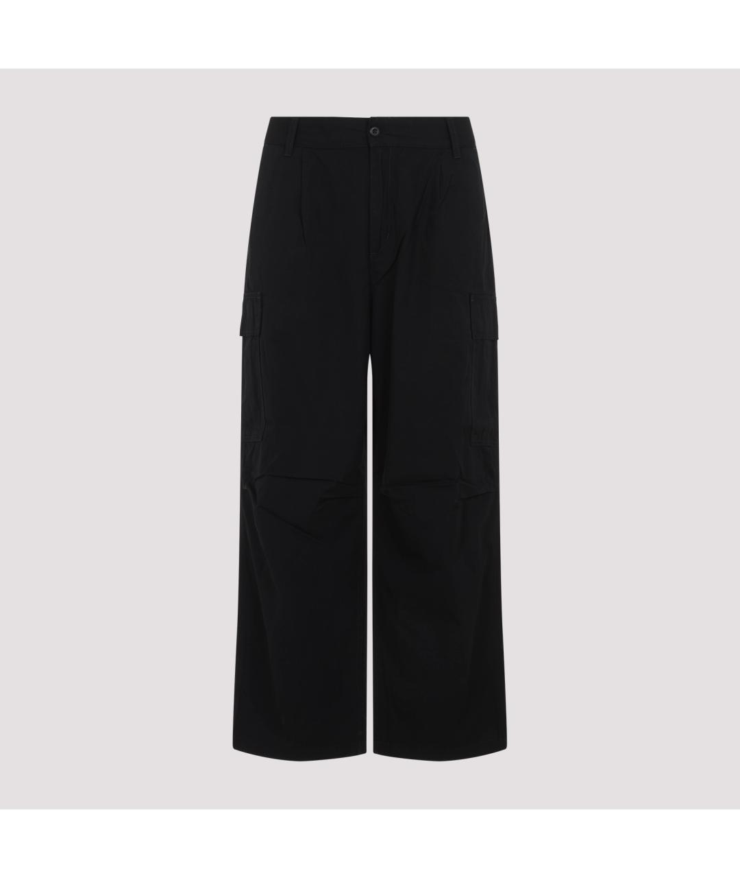 CARHARTT WIP Черные хлопковые повседневные брюки, фото 2