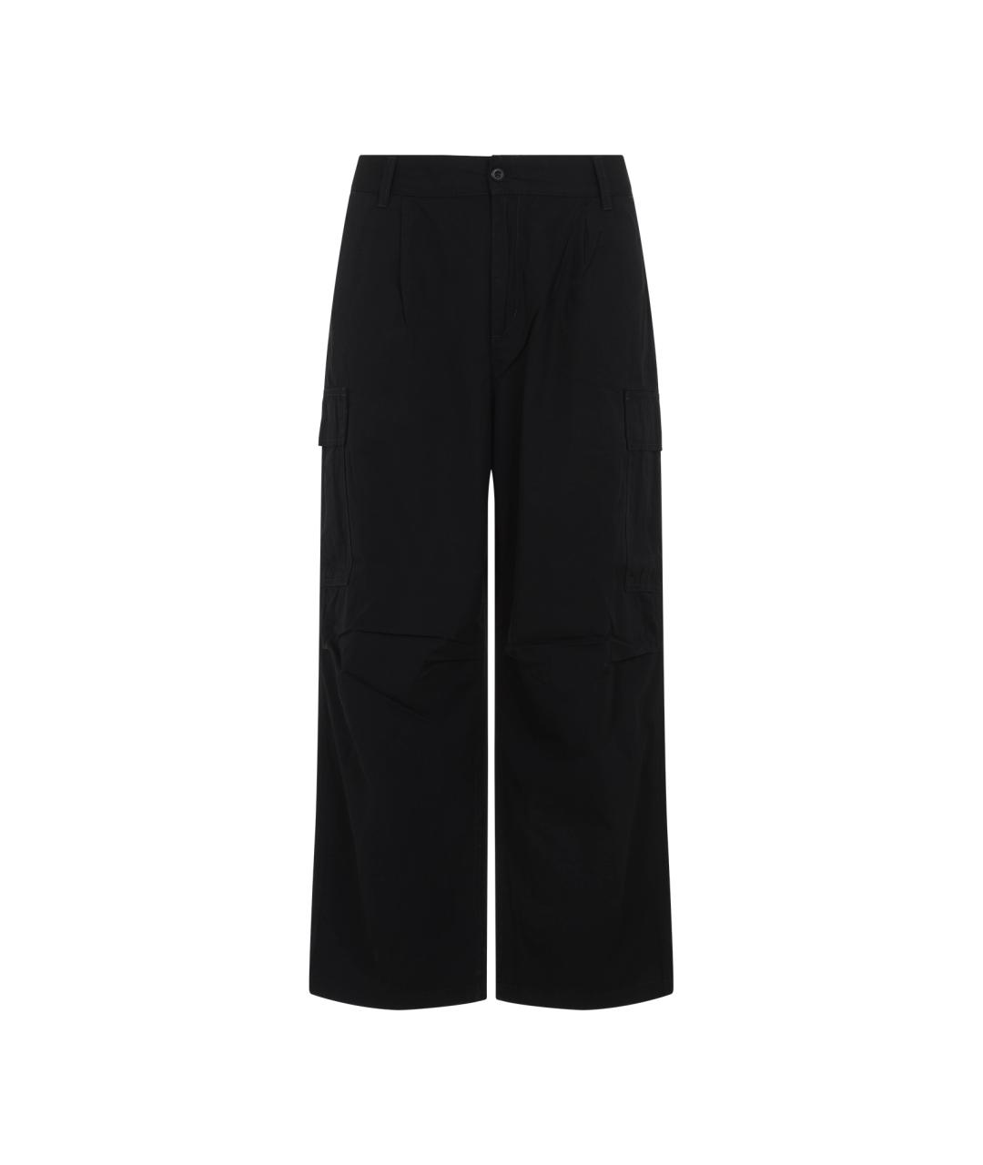 CARHARTT WIP Черные хлопковые повседневные брюки, фото 1