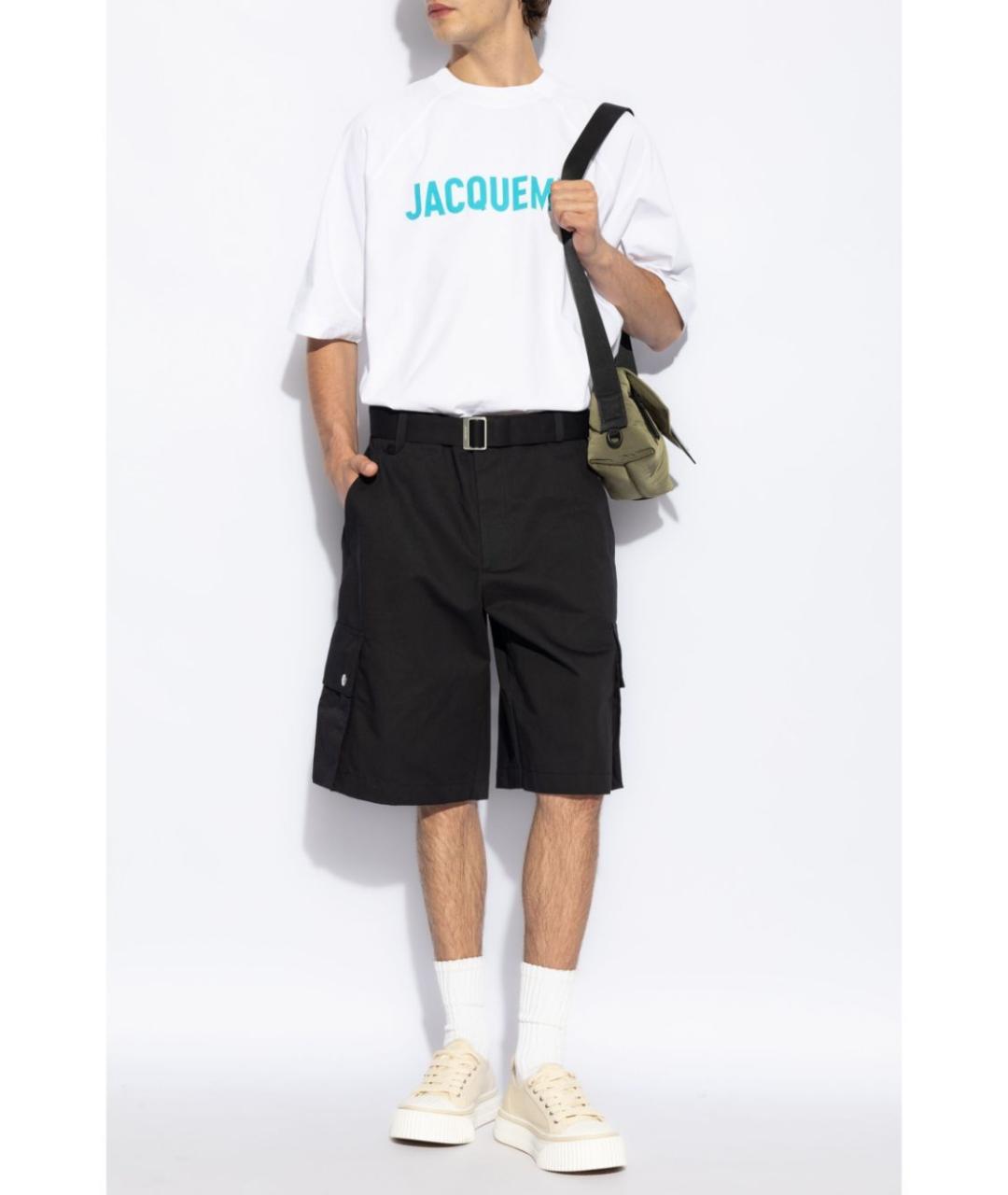 JACQUEMUS Черные хлопковые шорты, фото 2