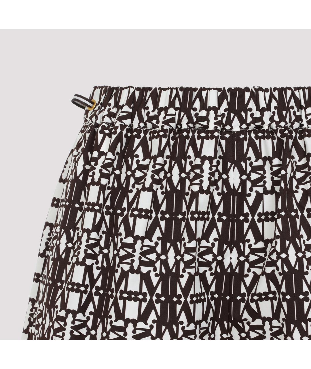 MAX MARA Коричневые хлопковые шорты, фото 4