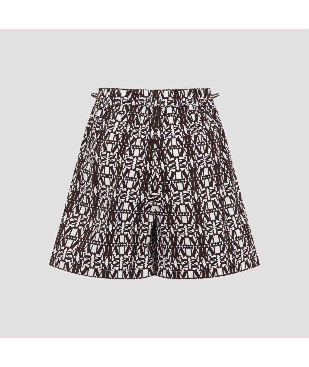 MAX MARA Коричневые хлопковые шорты, фото 3