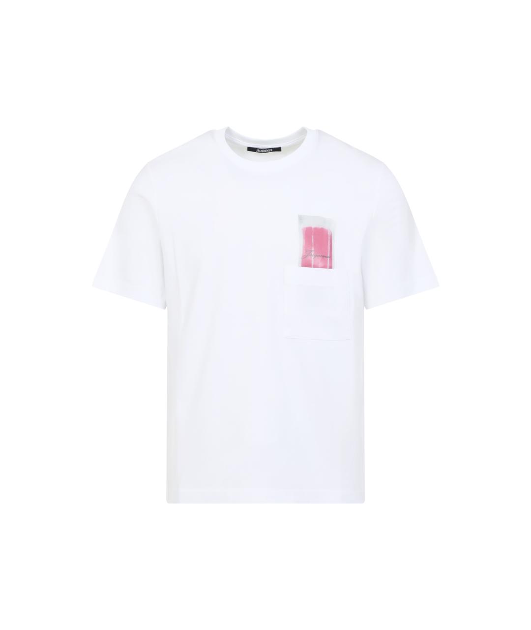 JACQUEMUS Белая хлопковая футболка, фото 1