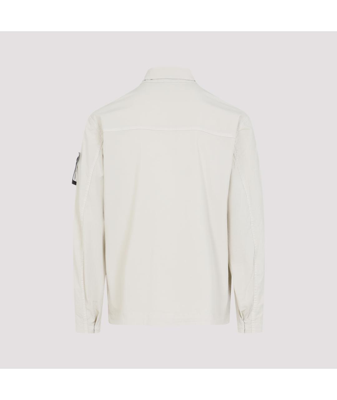 STONE ISLAND Бежевая хлопковая куртка, фото 3
