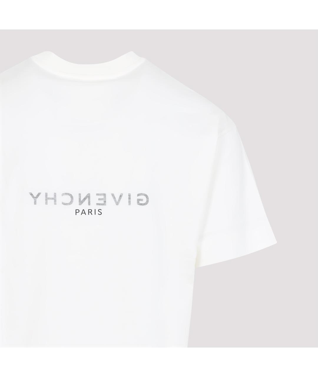 GIVENCHY Белая хлопковая футболка, фото 5