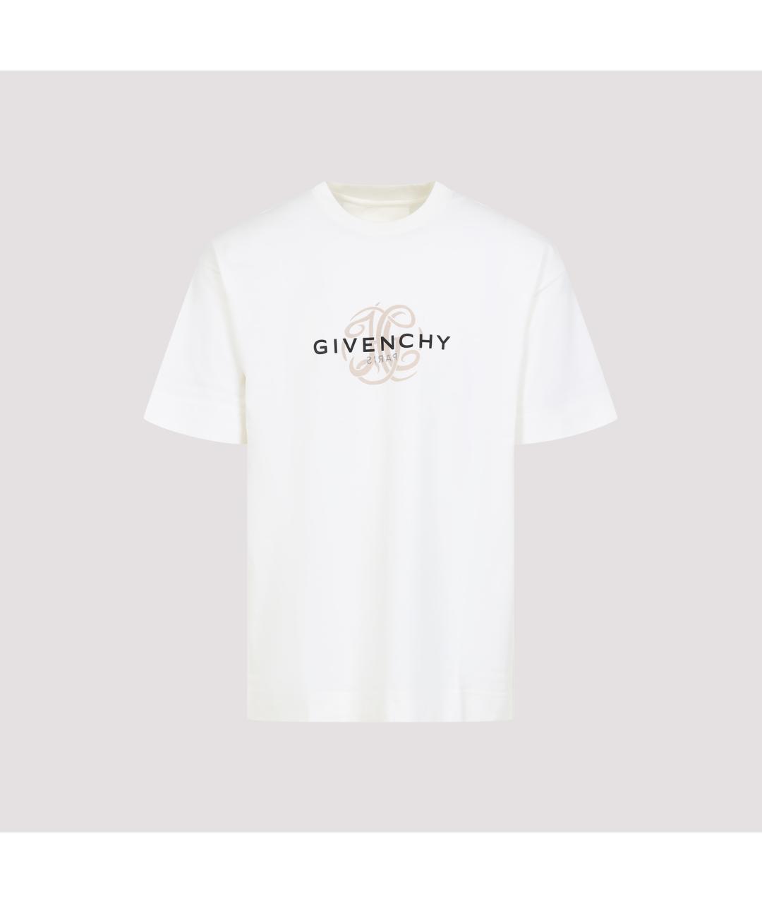 GIVENCHY Белая хлопковая футболка, фото 2