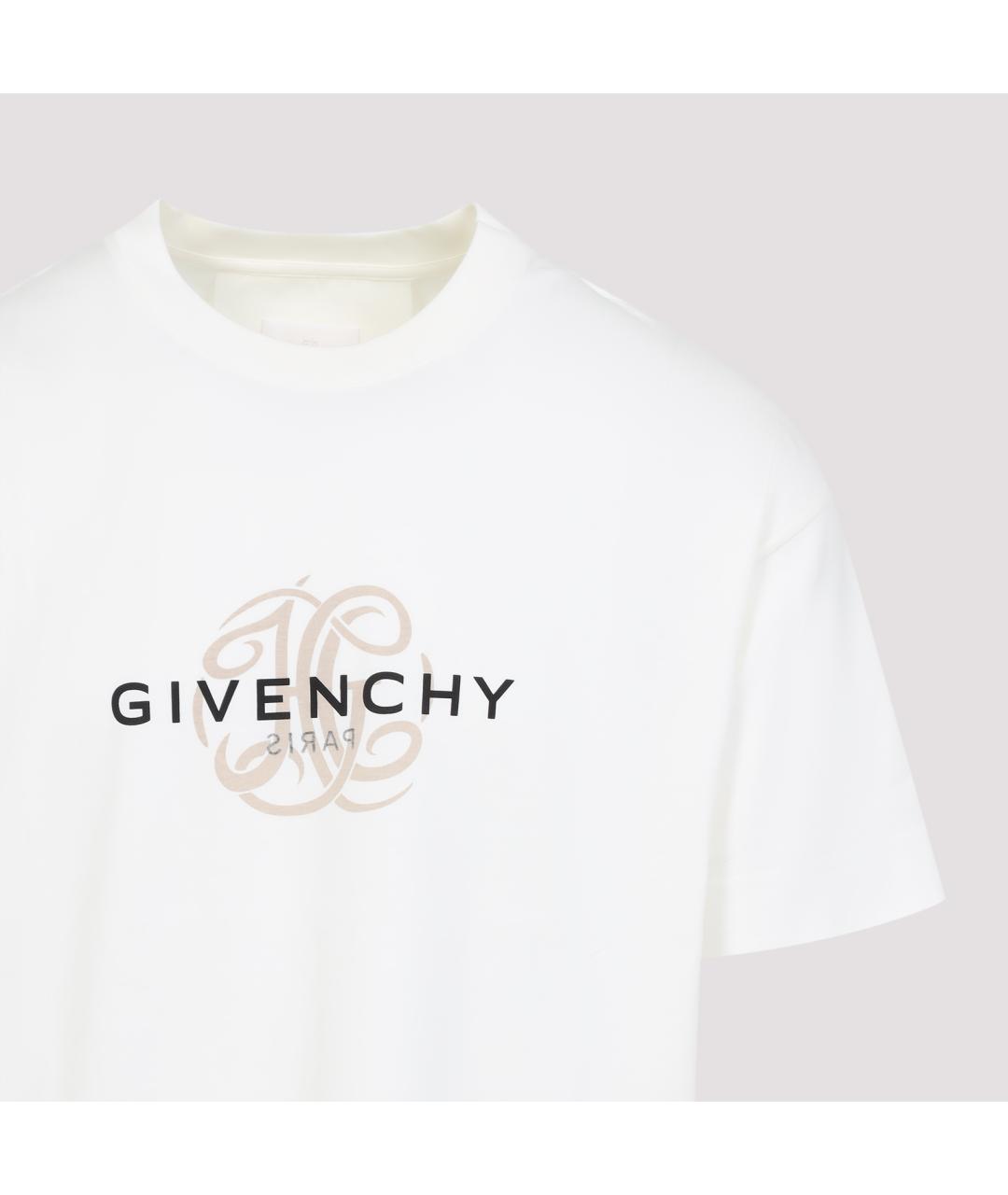 GIVENCHY Белая хлопковая футболка, фото 4