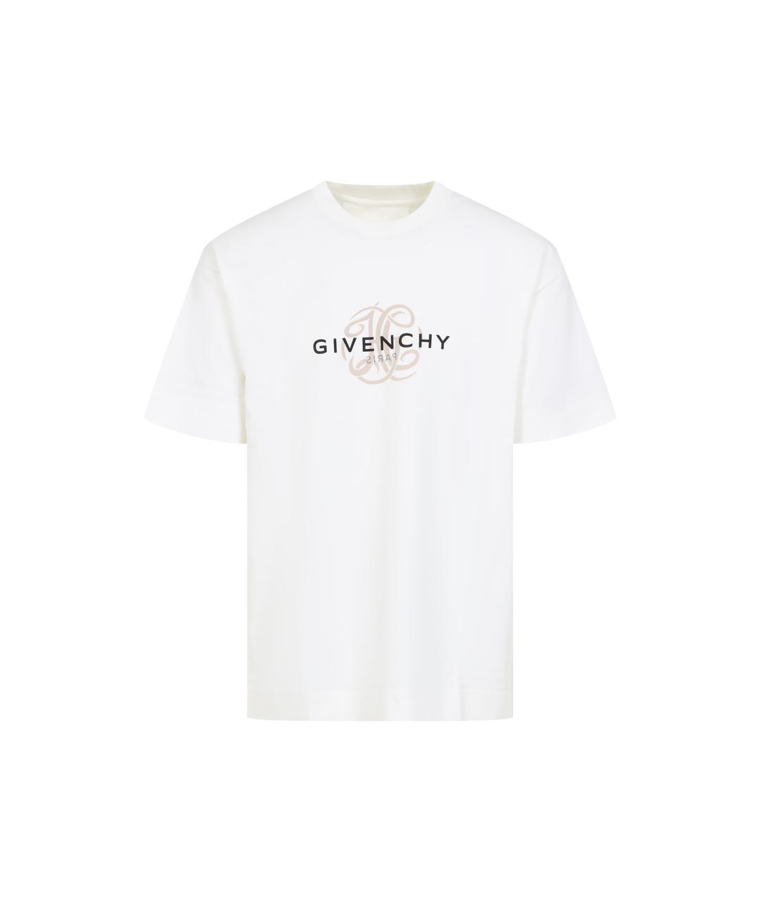 GIVENCHY Белая хлопковая футболка, фото 1