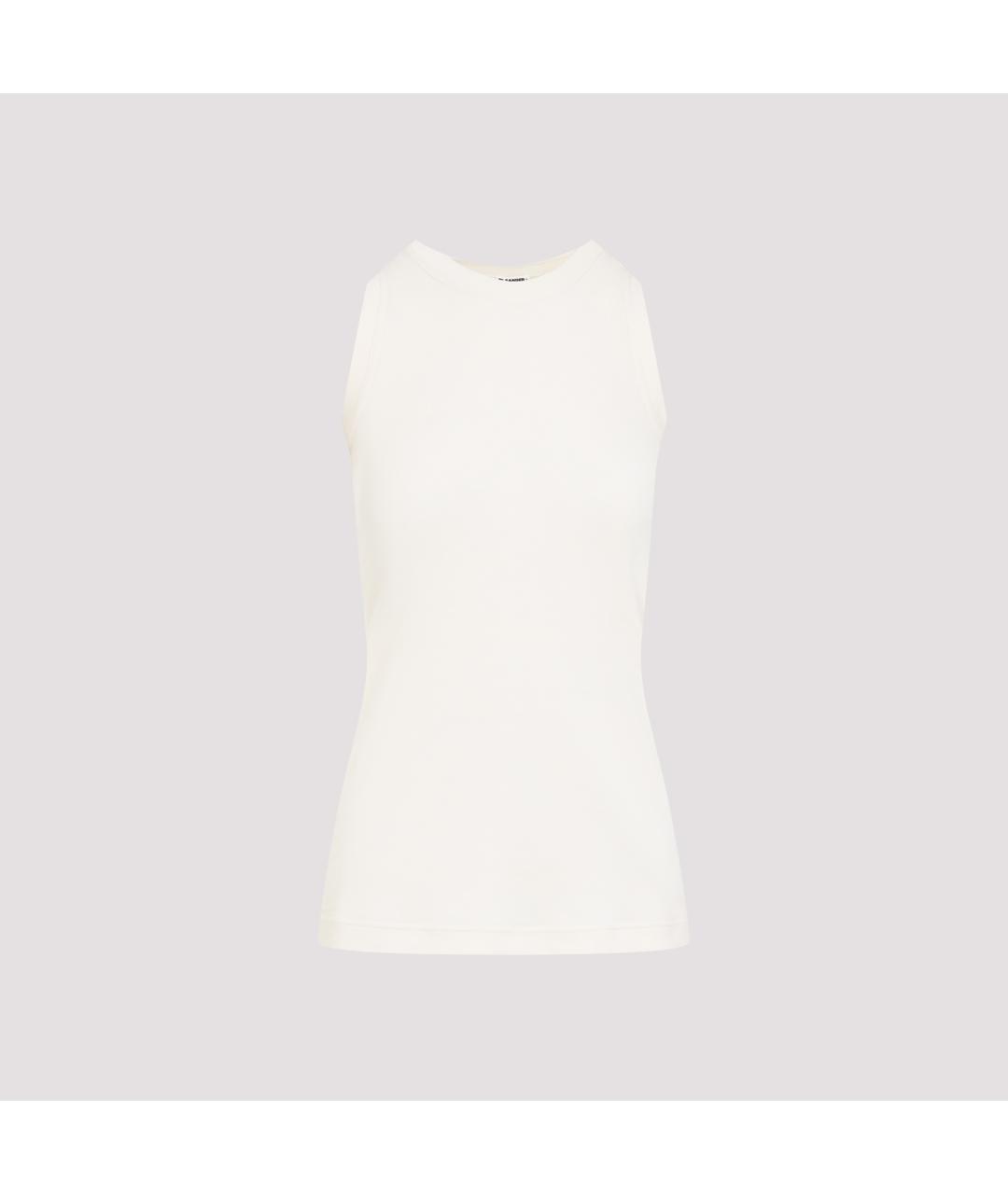 JIL SANDER Серая хлопковая майка, фото 5
