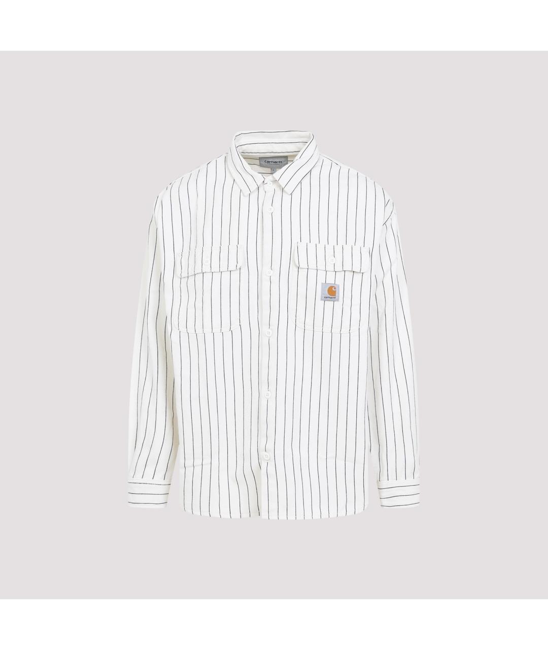 CARHARTT WIP Белая хлопковая кэжуал рубашка, фото 2