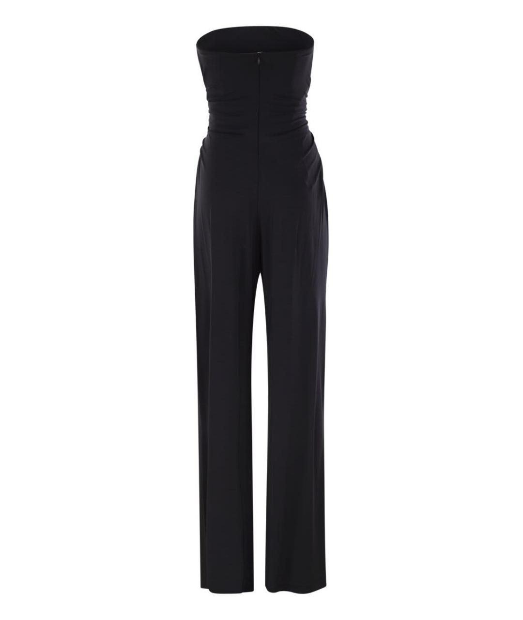 MAX MARA Черный вискозный комбинезон, фото 2