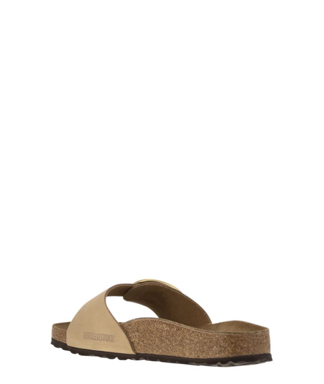 BIRKENSTOCK Бежевые замшевые сандалии, фото 3