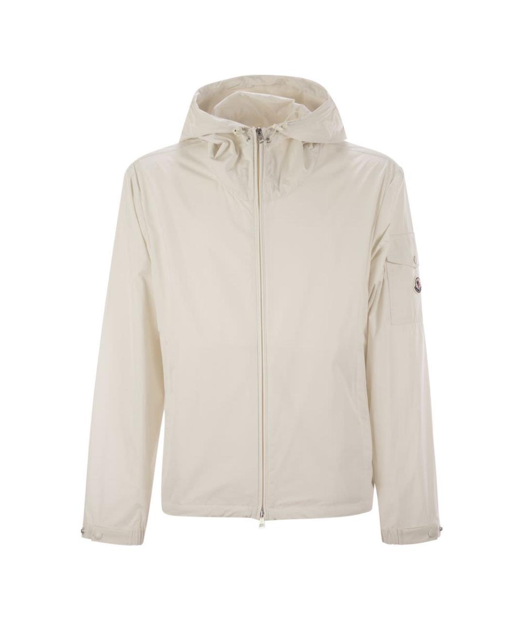 MONCLER Бежевая полиэстеровая куртка, фото 1