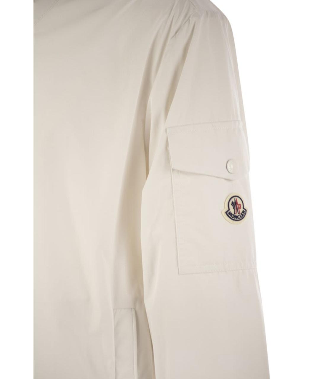 MONCLER Бежевая полиэстеровая куртка, фото 4