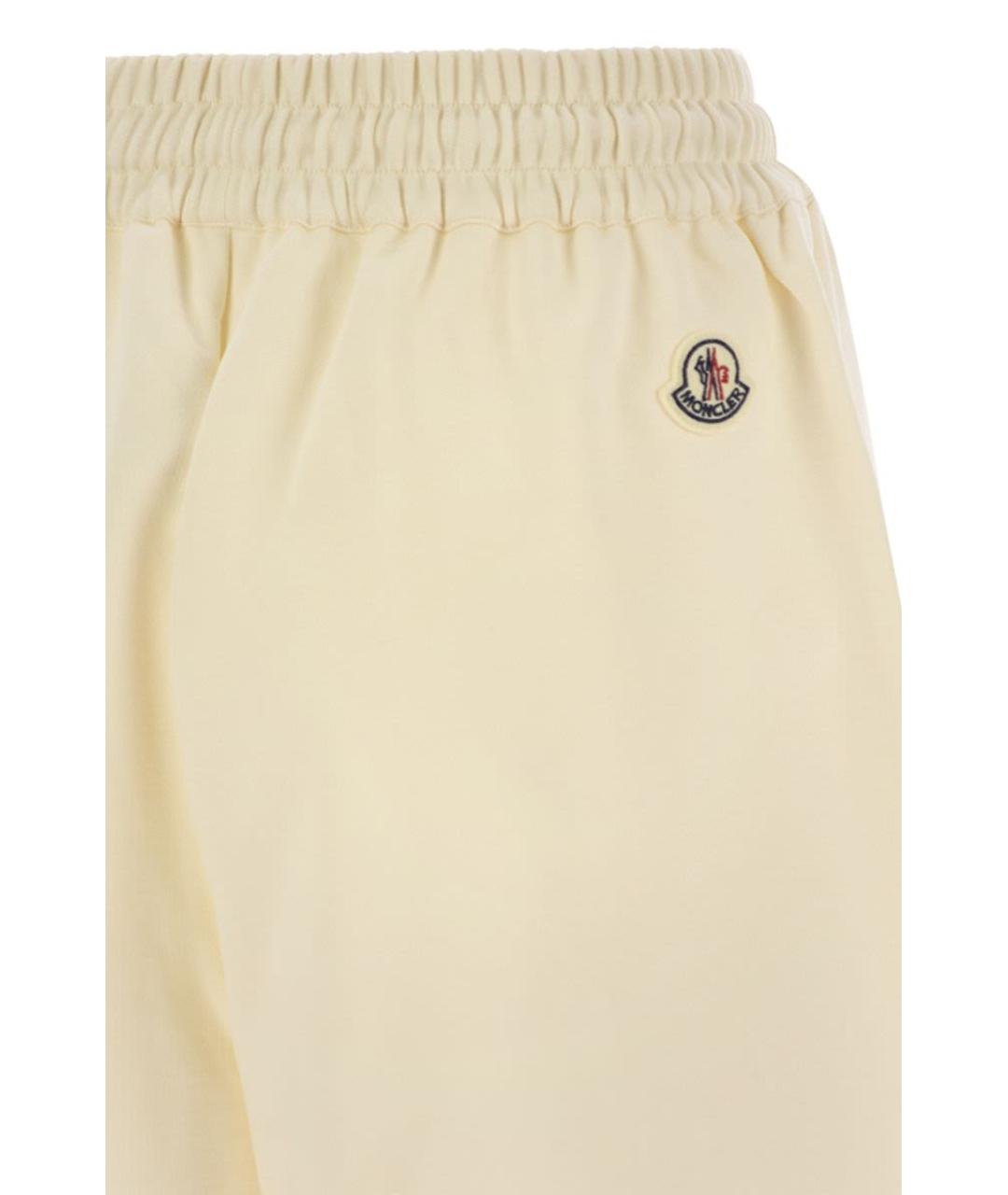 MONCLER Бежевые хлопковые шорты, фото 4