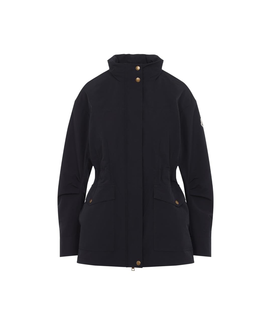 MONCLER Черная полиэстеровая парка, фото 1