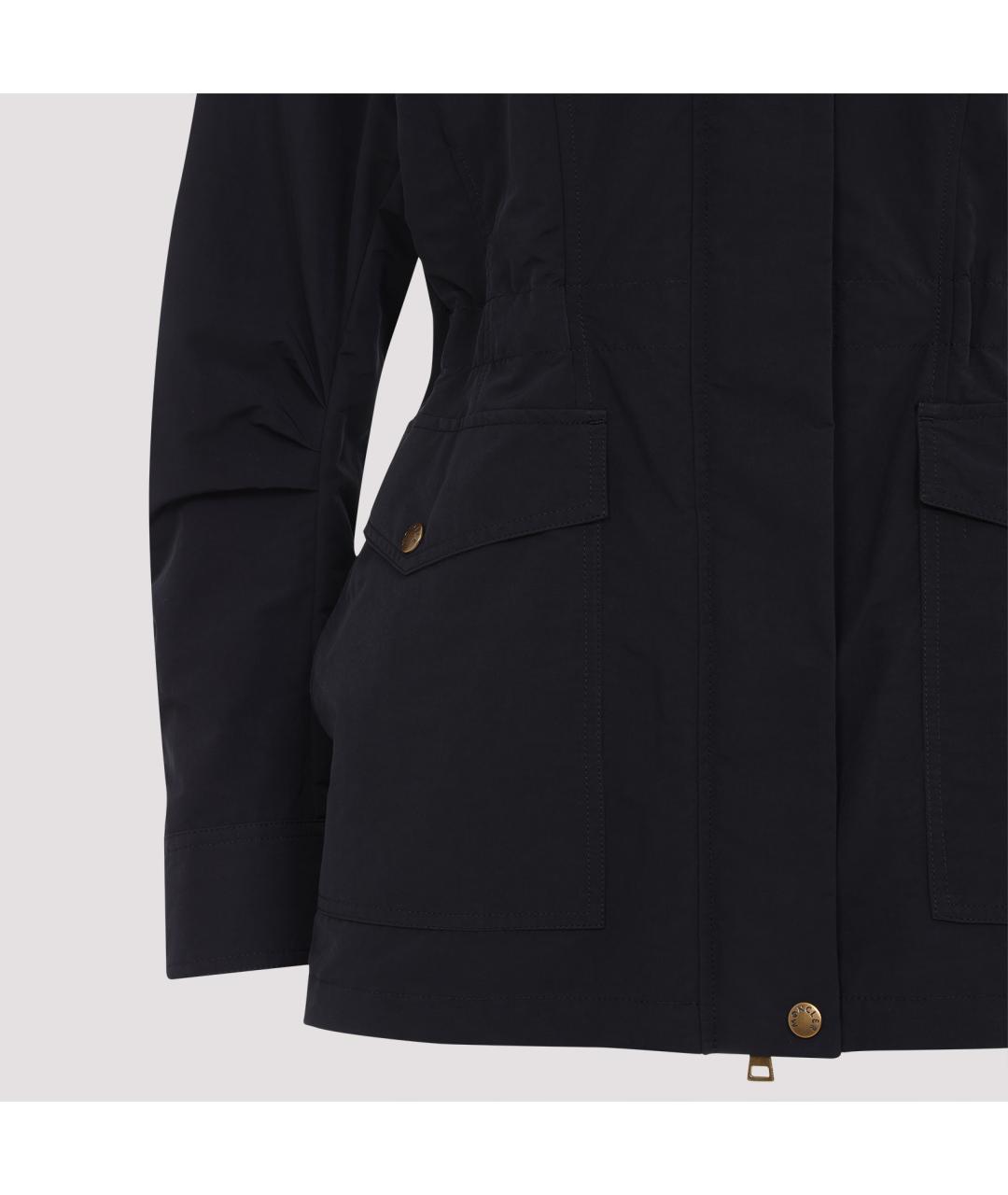 MONCLER Черная полиэстеровая парка, фото 4