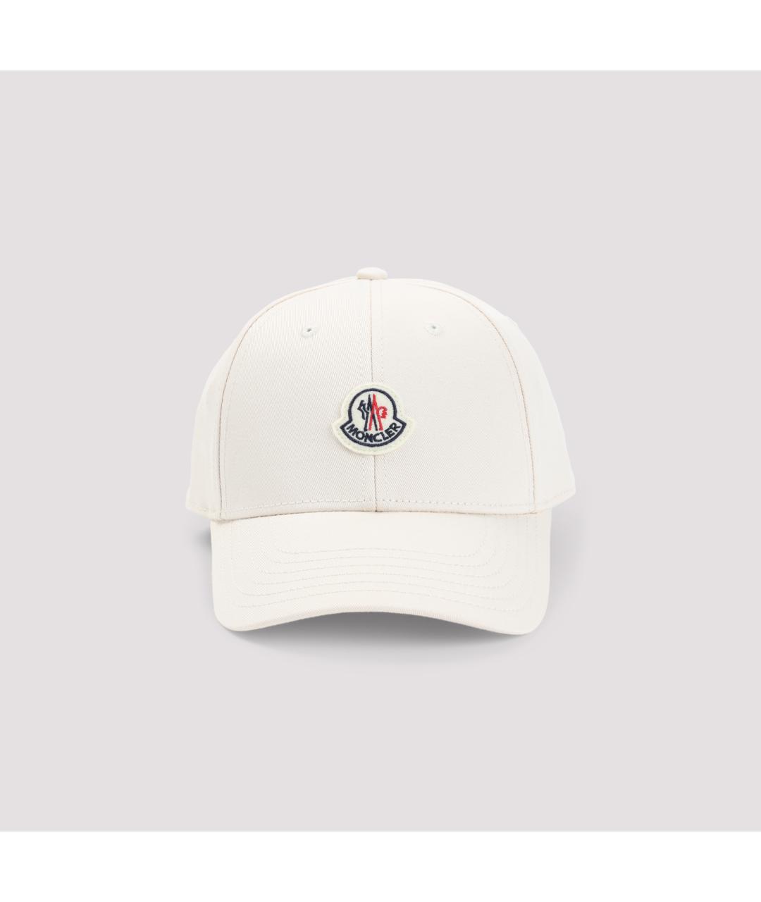 MONCLER Бежевая хлопковая кепка, фото 2