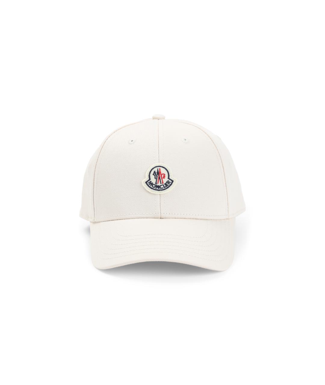 MONCLER Бежевая хлопковая кепка, фото 1