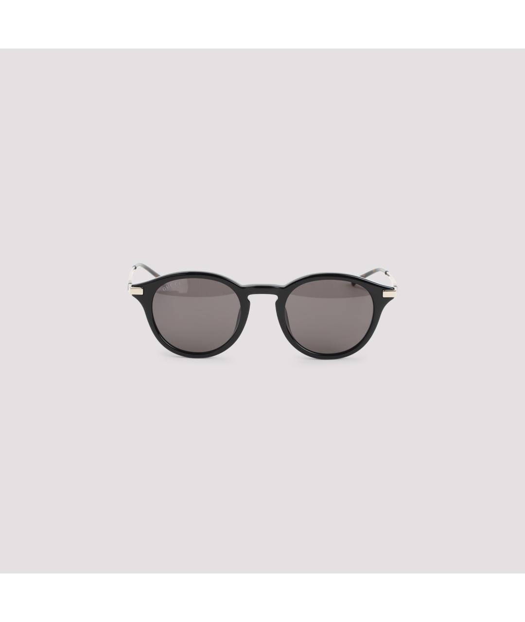 GUCCI Черные металлические солнцезащитные очки, фото 3