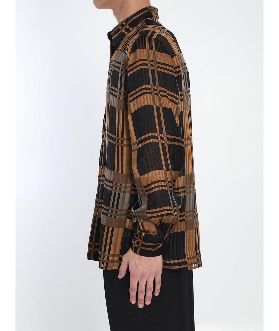 SAINT LAURENT Мульти шелковая кэжуал рубашка, фото 4